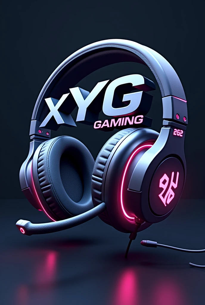 A 3d dynamic logo for gaming channel with headphones channel name is TG X YT gaming