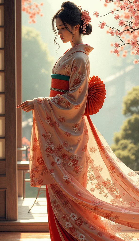 The beauty of Japanese kimono