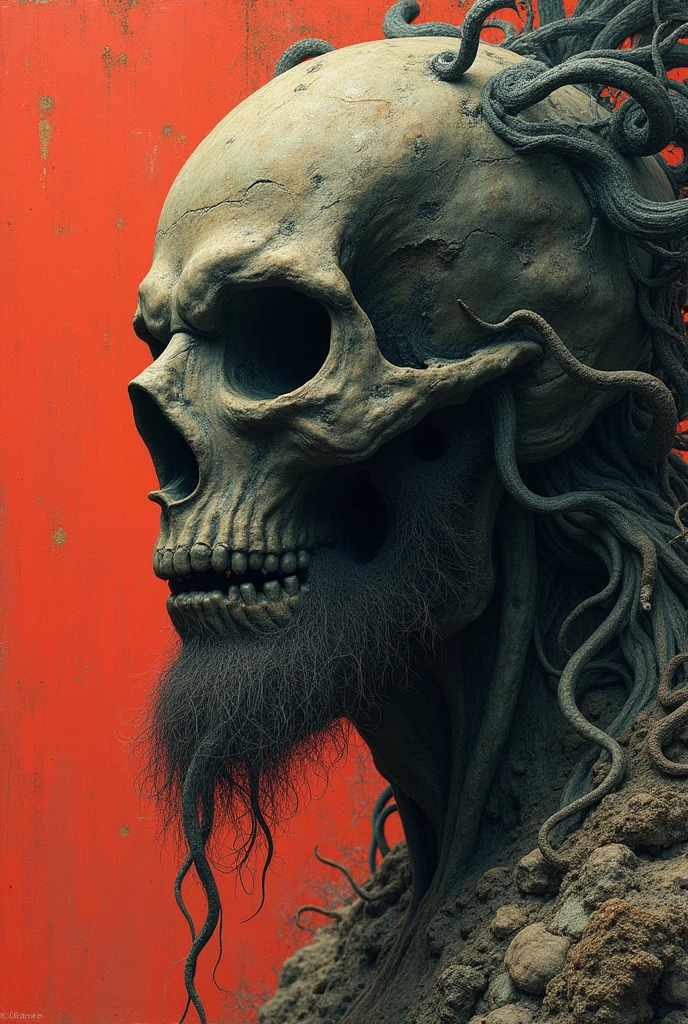 Author of the Cthulhu Mythos：Zdzislaw Beksinski e Van Gogh, album covers, romantic, Surrealism, futurist ,Satan, coral, seco, abstracted, tenebrosa, rot, hellcore, paisaje