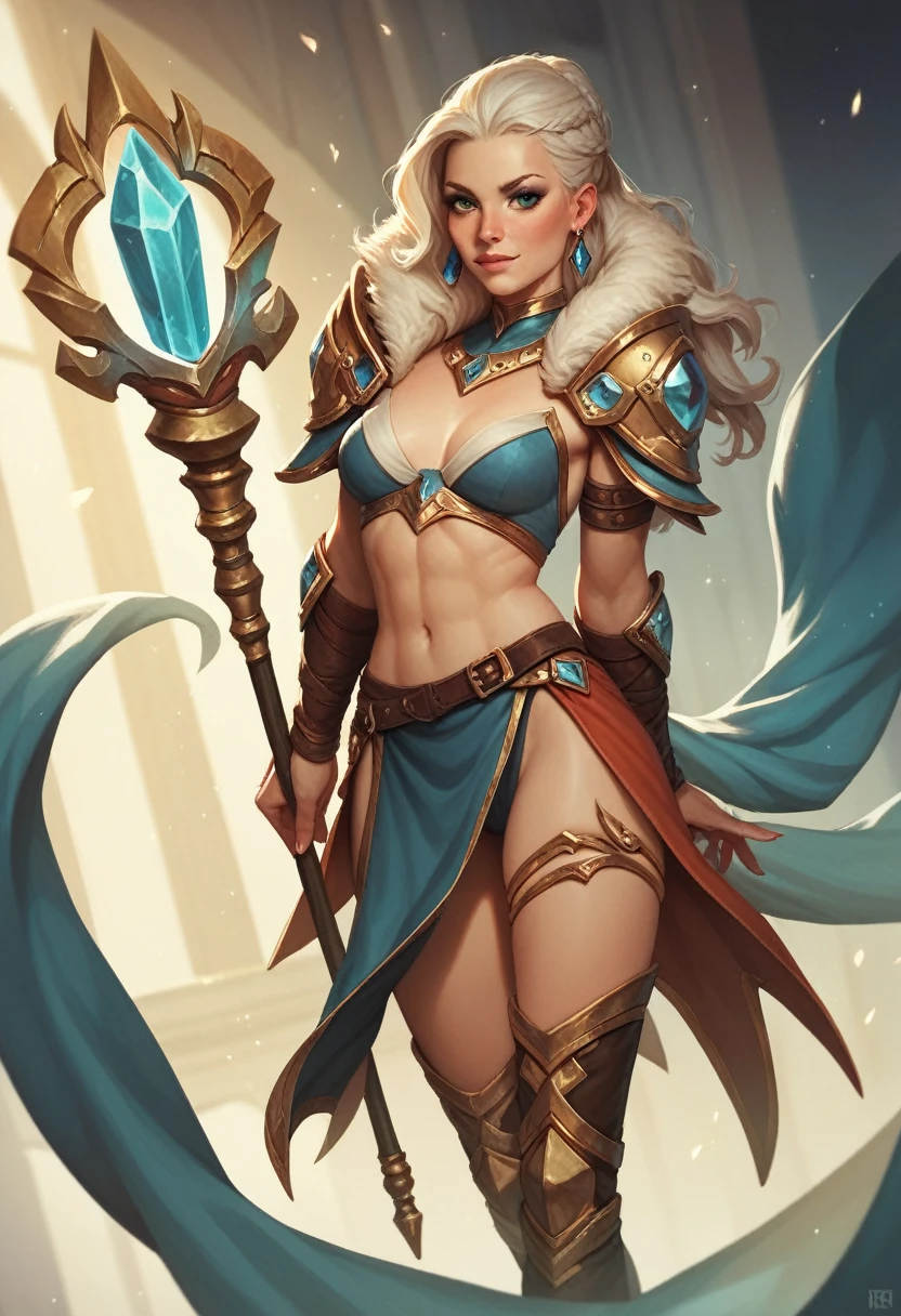  mage woman tall   crystal staff rpg game  erotic 