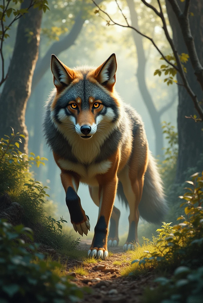 Un hybride loup et renard