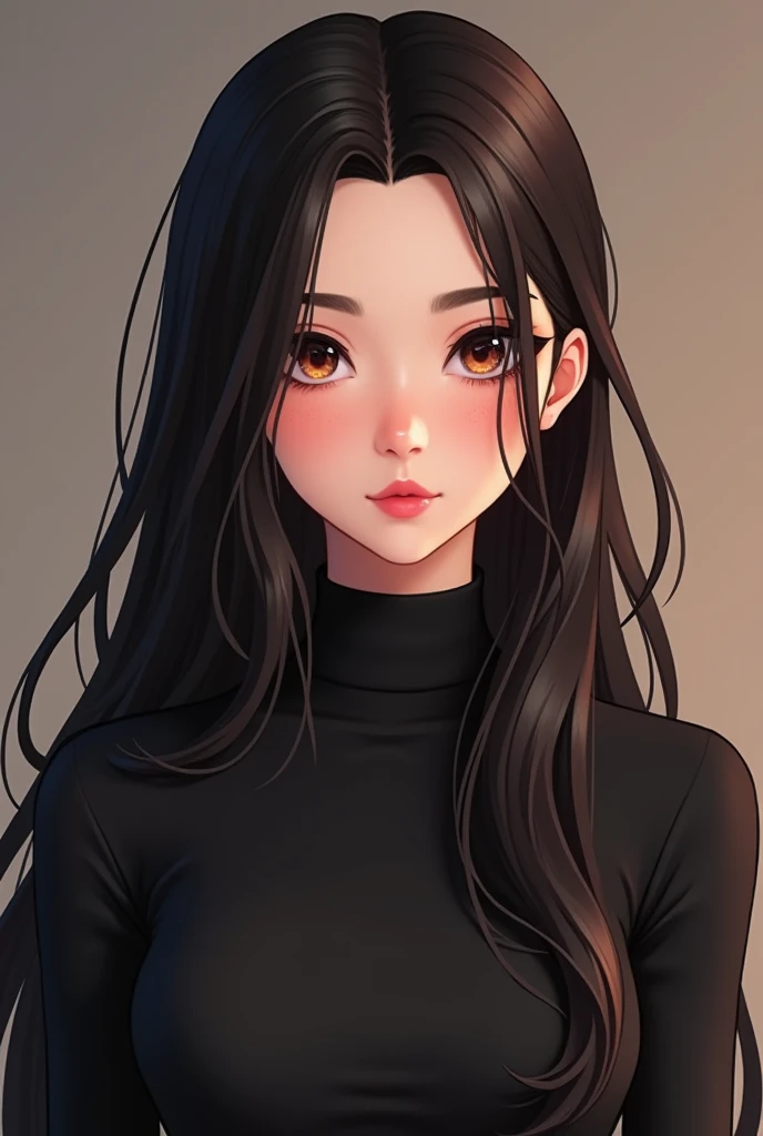 Arabic style image of a woman with long hair and a black top, 3 d anime Realistic, photoRealistic anime girl render, 8K Portrait Rendering, Realistic anime 3 d style, Smooth anime CG art, Realistic young anime girl, Realistic. Chen Yi, photoRealistic anime, beautiful Realistic face, hyper Realistic anime, Stunning Anime Face Portraits, Realistic beautiful face