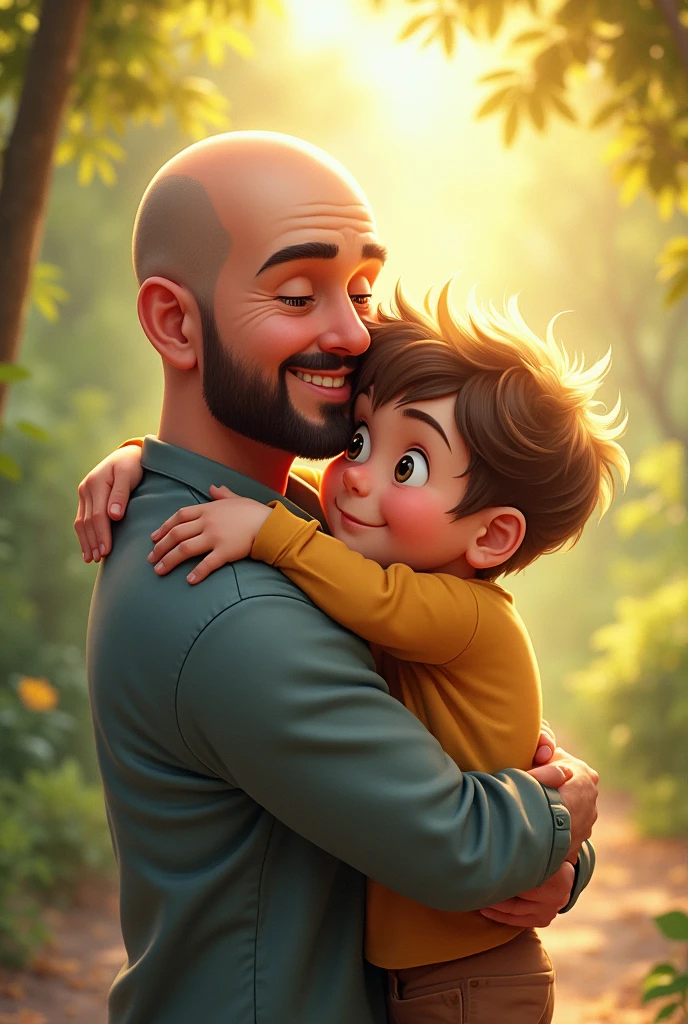Happy Father's Day image with kegenda : happy father's day bald , I love you nuito