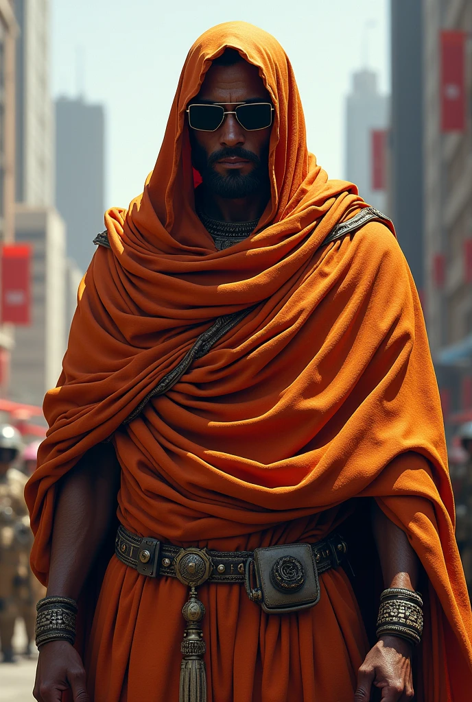 Create enemy character wearing hodi and sunglasses