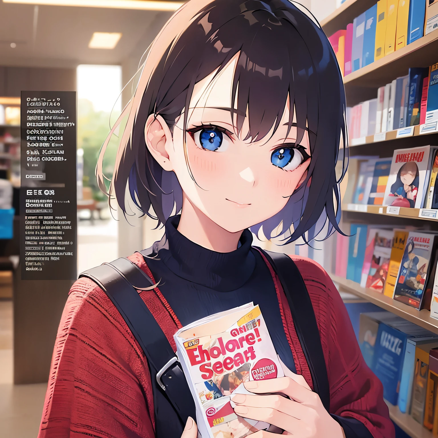 Hand holding a magazine