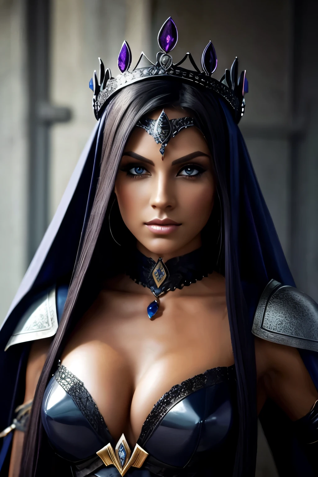Beautiful Dark Elf Queen