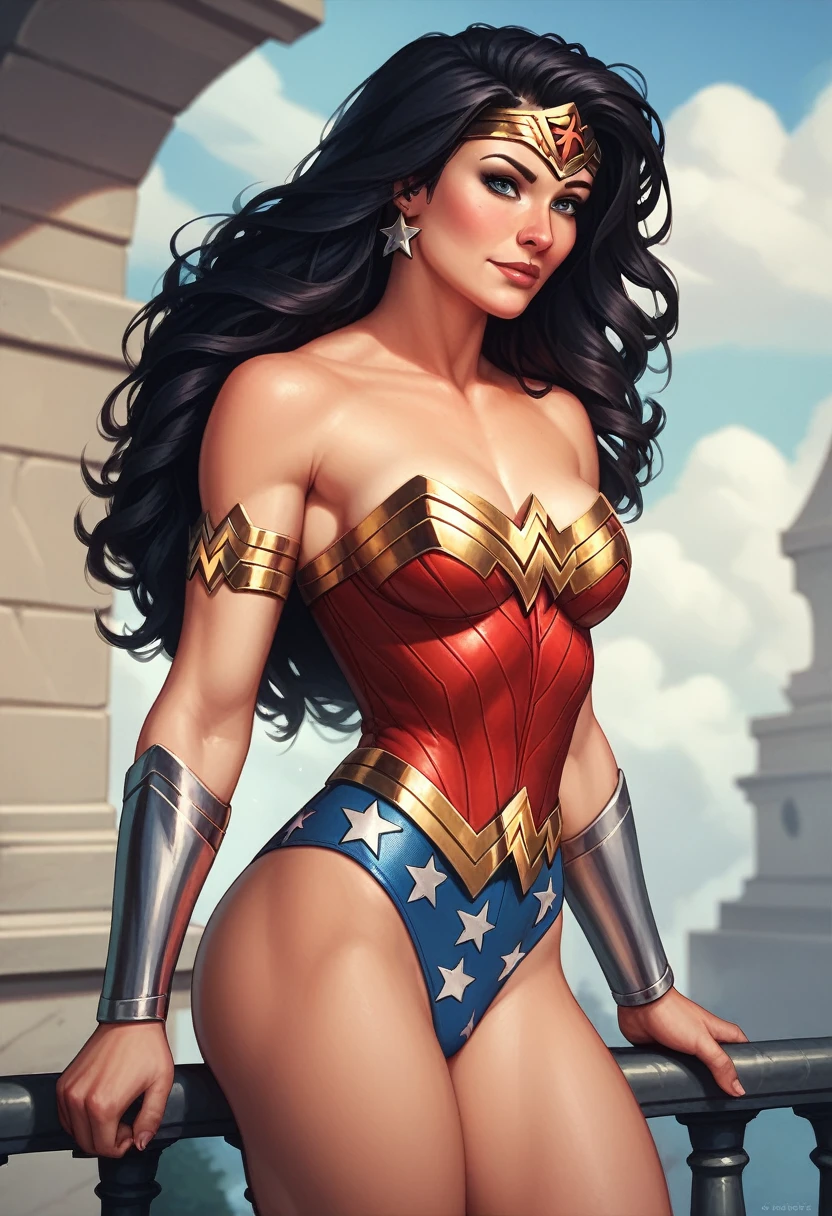 Sexy Wonder woman corset