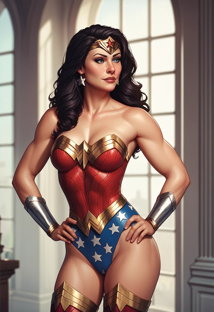 Sexy Wonder woman  corset 