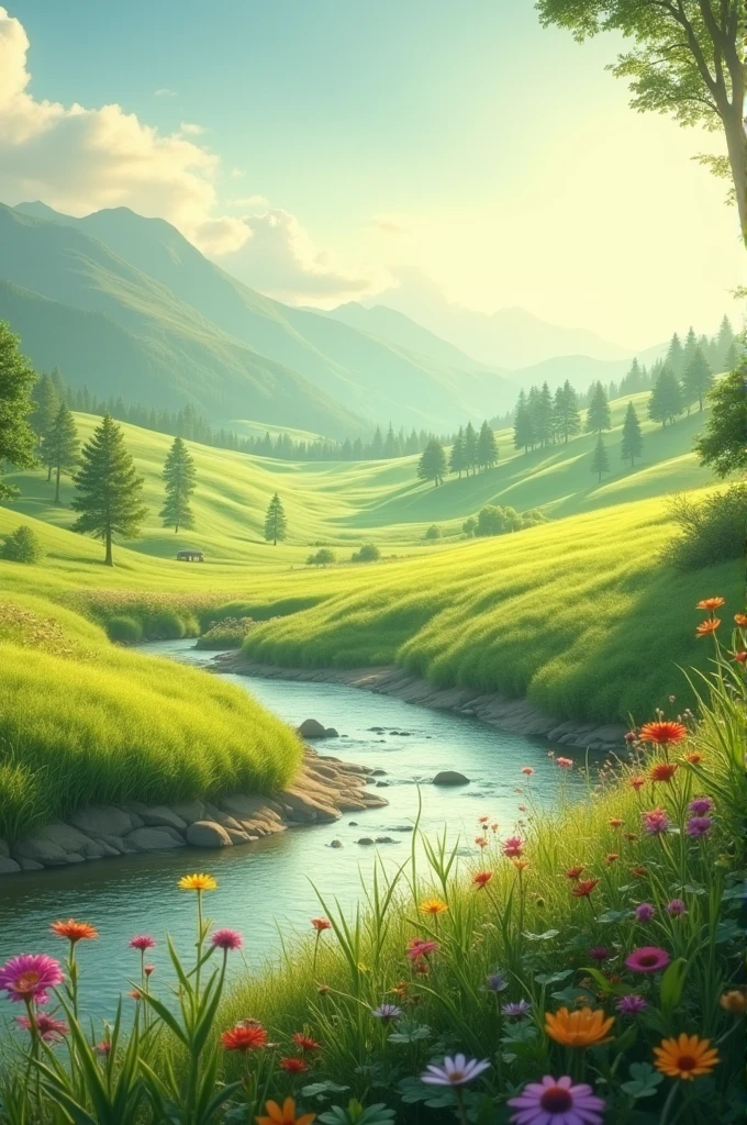Landscape image in video