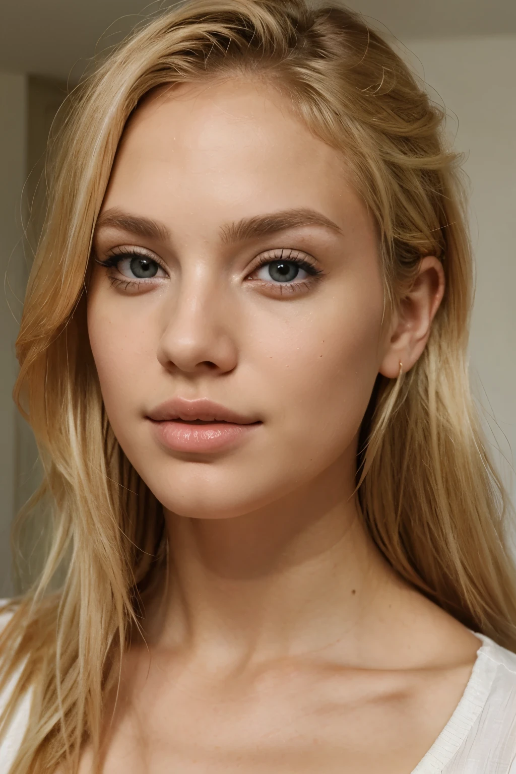 blonde woman without makeup beautiful natural lip