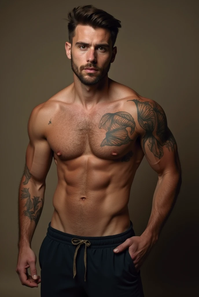 Showing chest