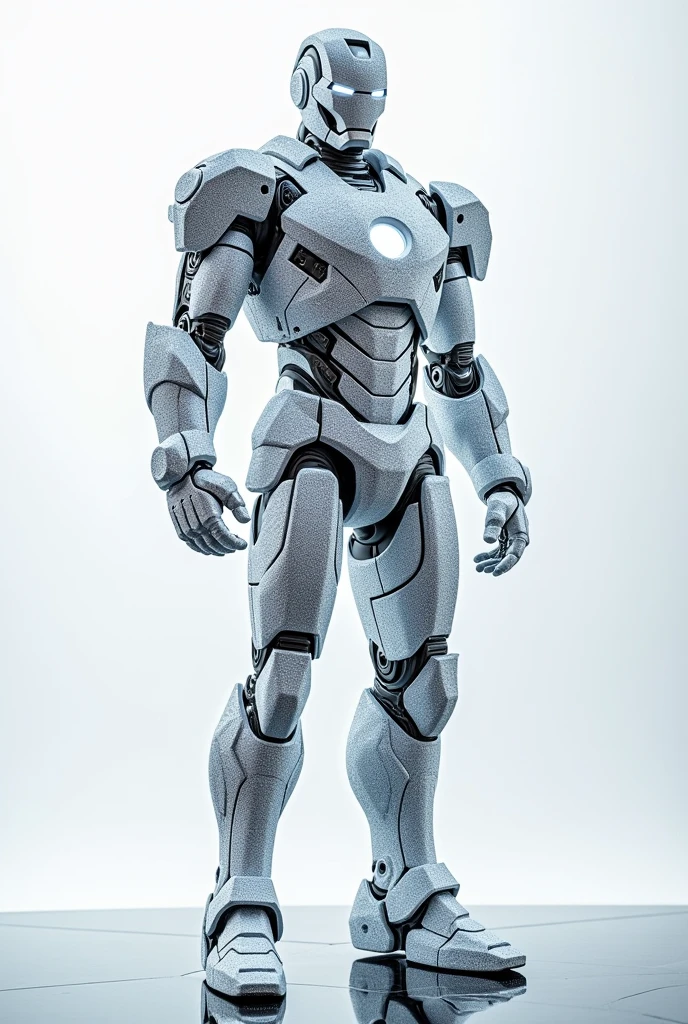 An iron man of pure shining diamond