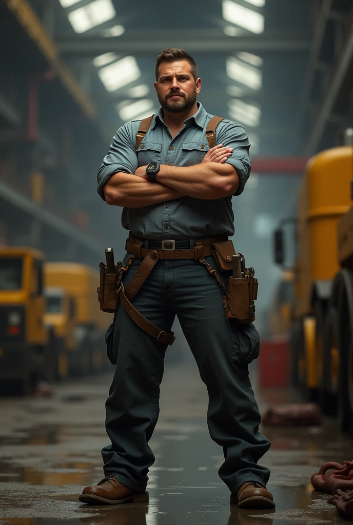 engineer with arms crossed