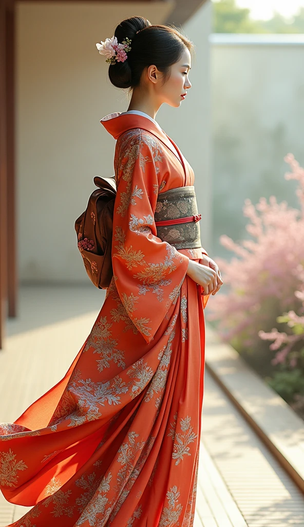 The beauty of Japanese kimono