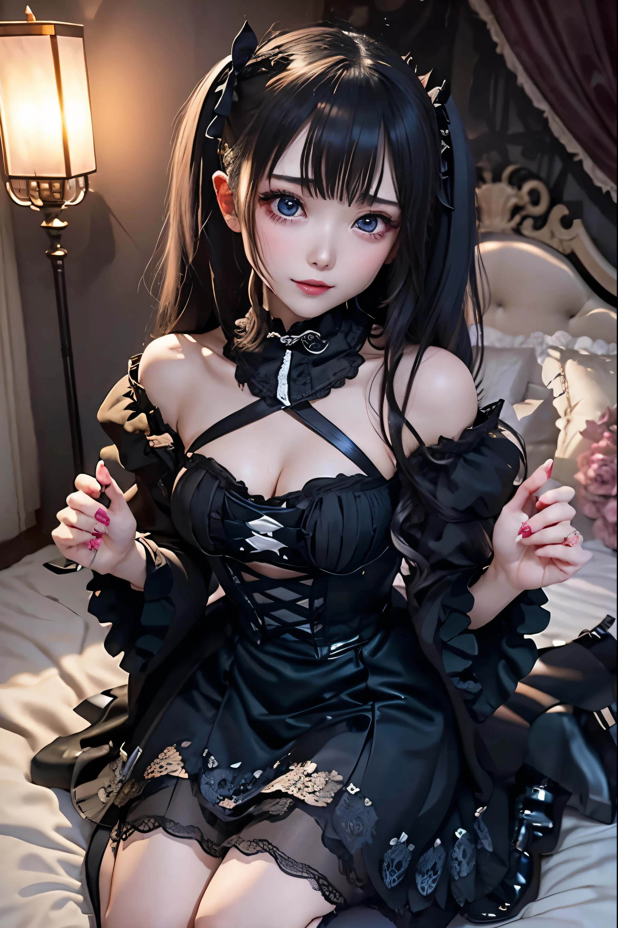 Hard Dark Gothic Makeup、Black dark eyeshadow、sad、Good skin radiance、Dark Gothicメイク、Dark smile、palace、The beauty of fragrance、24-years-old、Expressions of intense sexual pleasure、Embarrassed look、Dark Gothic、Highest quality、Expression of sexual pleasure without pain、Drunk face、Purple maid outfit、mysterious、noble、Loving smile、Twin tail hair、Right eye is blue、Left eye is red、Super tempting pose、Platform heel shoes、Heavy makeup、Gothic ta Clothing、Silver Hair、Long Hair Straight Hair、Cute Gothic Loliress、Beautiful Face、elegant face、Attractive face、Stained glass background、Chest glistening with sweat、The room is dark、goth long dress、Bell Sleeves、Wizard Sleeve、Decadent look、Sexually excited expression、Wet shiny thigh water、Thighs that are wet and shiny with oil、Background of a room full of roses、Sad look、Rose Maiden、The embroidery is pink、The dress has pink embroidery.、Thigh-high socks、Knee-high socks、Gentle expression、Dark black eyeshadow、Stained glass and rose background、Thighs are a little thin、Female Duo、Female couple、dark church background、Stained glass、Black metal world、Dark Castle、Dark Room、Slender body、gothic long dress、Victorian dress、Small breasts、With a glass of wine in your right hand、With a lantern in his left hand、The bed is covered with roses、Her thighs are shining with sweat、My body is wet and shiny、There is a lot of glitter on the thighs、I am sweating、My thighs are sticky with sweat.、My thighs are glistening with sweat、My whole body is sweaty and shiny、I sweated a lot.、My thighs are sweaty、My wet thighs are glistening with sweat.、There is a lot of sweat shining all over my body、Slender body、I rest my head on the pillow、Sleeping in bed、Beautiful legs、Outstretched legs、Lying in bed、Lying on your back in bed、On all fours、Knee Up、Kneel、Put your arms behind your back、Kneeling on the bed、Super beautiful straight hair、Straight hair to the ends、Straight Perm Hair、Show off your glamorous thighs、Sit on the bed、Ass on the bed、Sitting with legs wide apart、Thighs are a little glamorous、