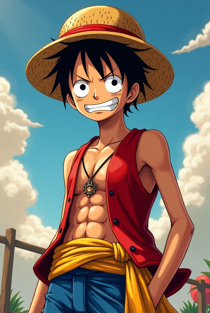 Kanye West dressed as Luffy from One Piece