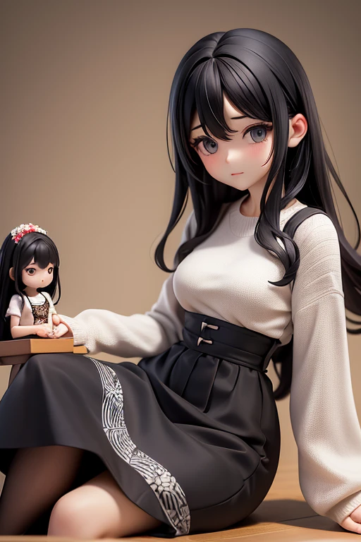 30-year-old woman、Mother,Married women,,Black Hair,Small breasts、Small breasts、Casual wear、Calm appearance、Casual wear、Cut and sew、4 clothing patterns、Clothing design、whole body、One character、Character Sheet
