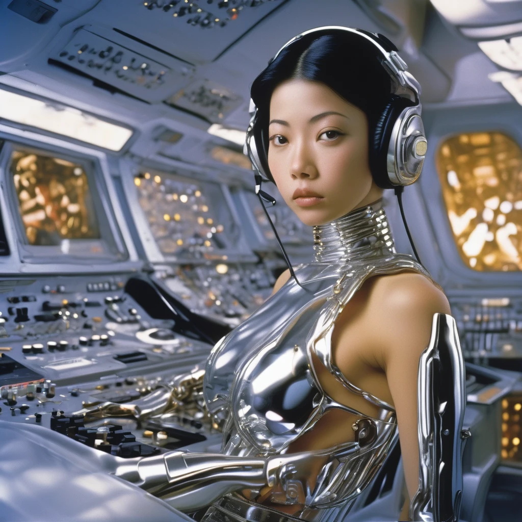 album cover, conceptual eletronic music, cinematic, hyper realistic, hajime sorayama, ultra futuristic, masterpiece by a masculine pop artist, photographed on grainy medium format Kodak Portra 800 film SMC Takumar 105mm f/2.8