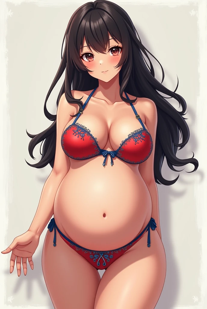 Anime sexy pregnant big breast bikini girl