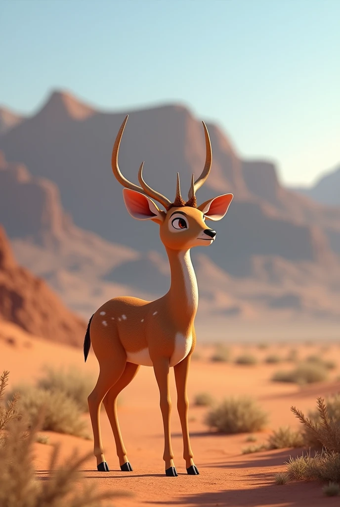 Sonora desert with a deer
