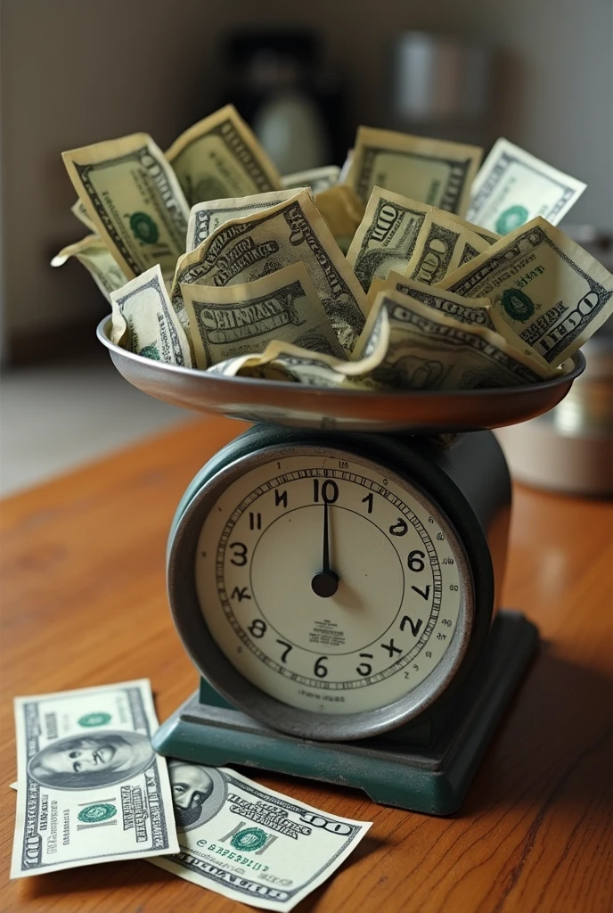 Weighing money