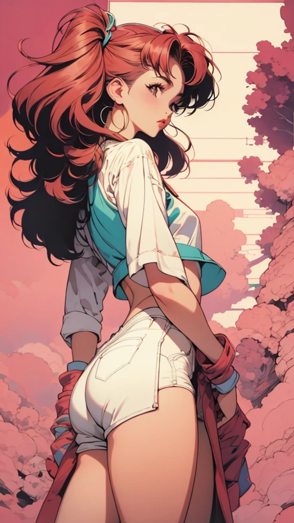 a tastefully drawn scene, the girl is caught in a moment of surprise, her bathing suit strap slipping from her shoulder in a playful tease. This toon styled girl, though simplistic, is elegantly drawn and radiates a soft sensuality. Her large expressive eyes widen with a hint of embarrassment, and a light blush dusts her cheekbones, providing a charming contrast to her otherwise calm demeanor.
Her other hand instinctively reaches towards the errant strap, attempting to right it before it slips any further. The bikini she's wearing is vibrant and stylish, but it's clearly mischievous, seemingly having a mind of its own.
Her posture remains relaxed, her back subtly arched, conveying a blend of surprise and embarrassment.