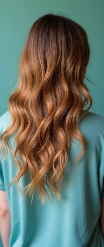 Heder image for a blog, which is about wavy hair. The name is Blogs is: "Take it Wavy", the subtitle: "With Por / 2a-b / Happy. The website is in blue/Green.