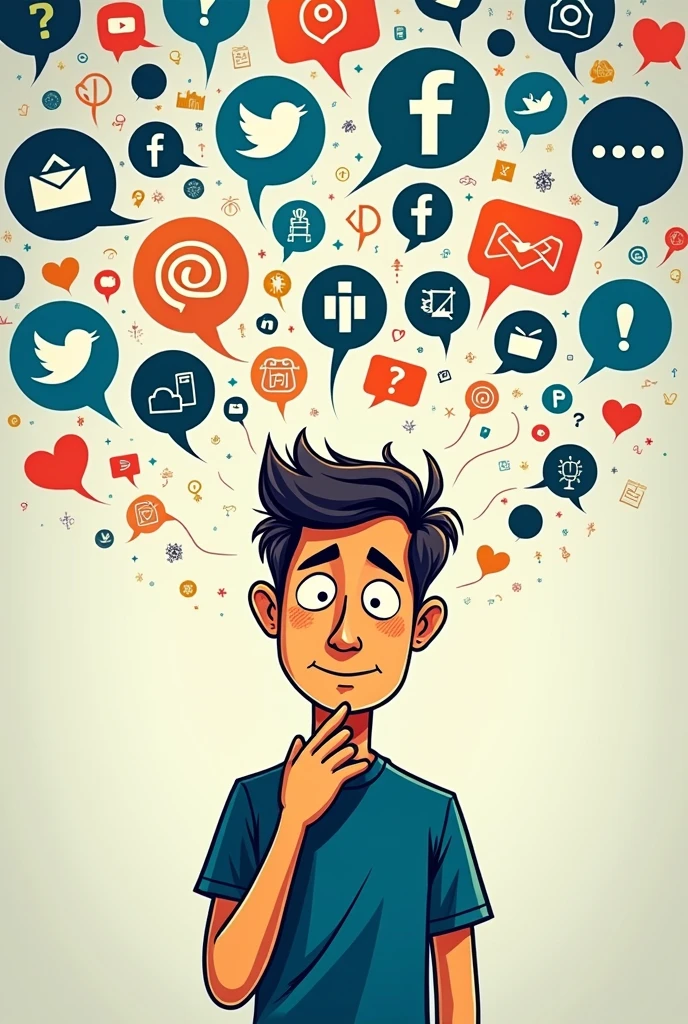 (editorial cartooning),Responsible social media user poster making