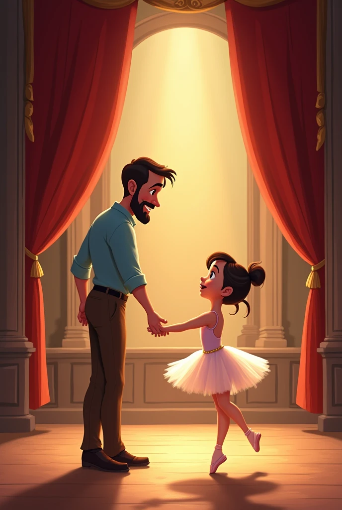 Disney style image father's day ballet