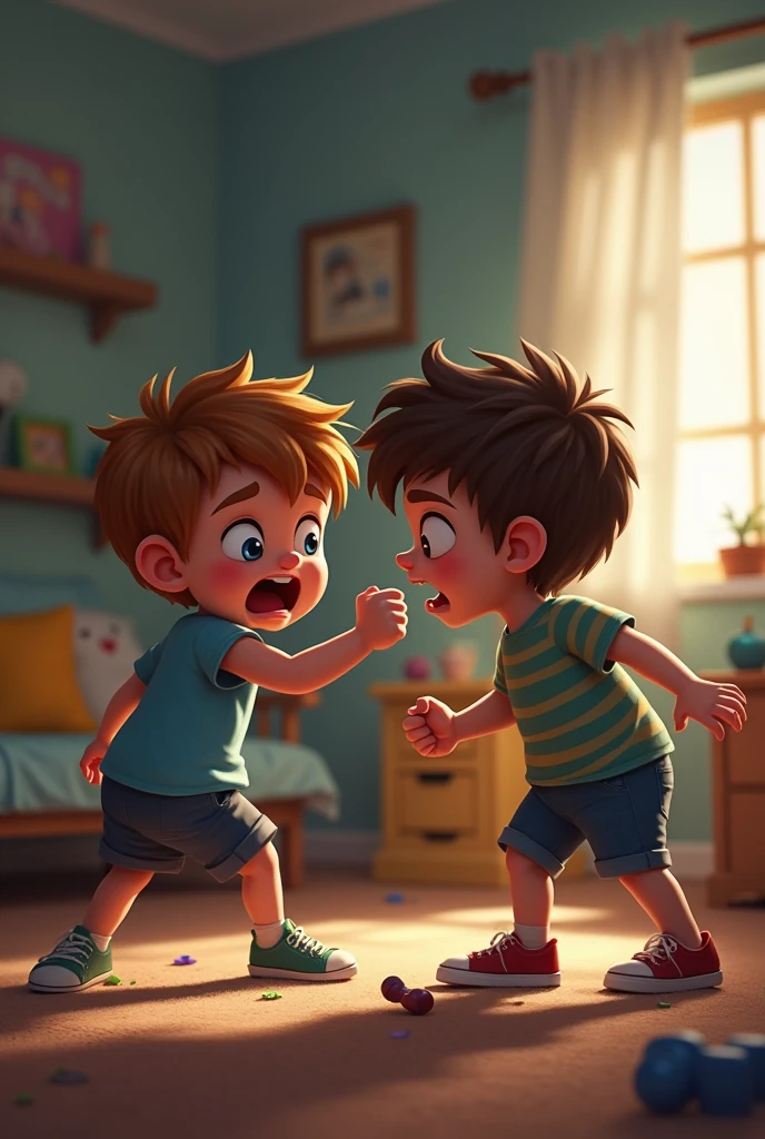 Child hitting another child
