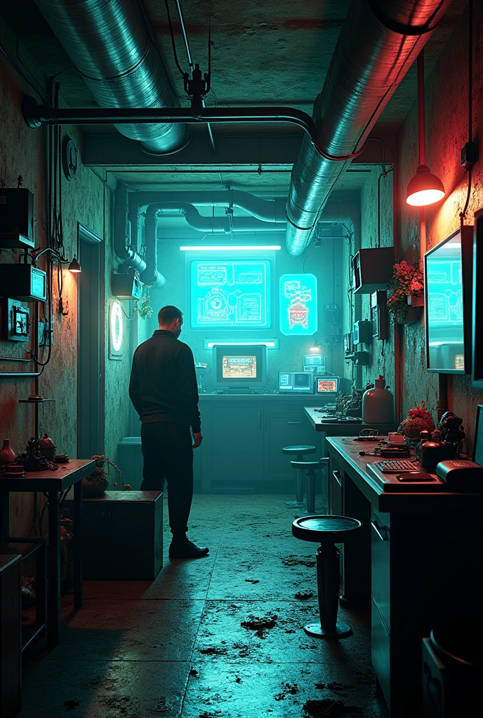 Low-cost cyberpunk home decorations