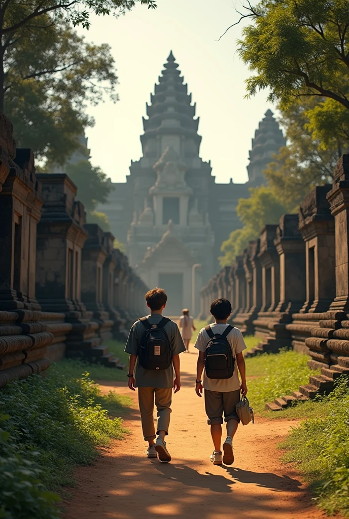 Taehyung and Jungkook Angkor Wat