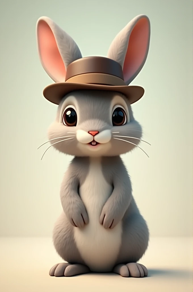 Rabbit wearing a hat