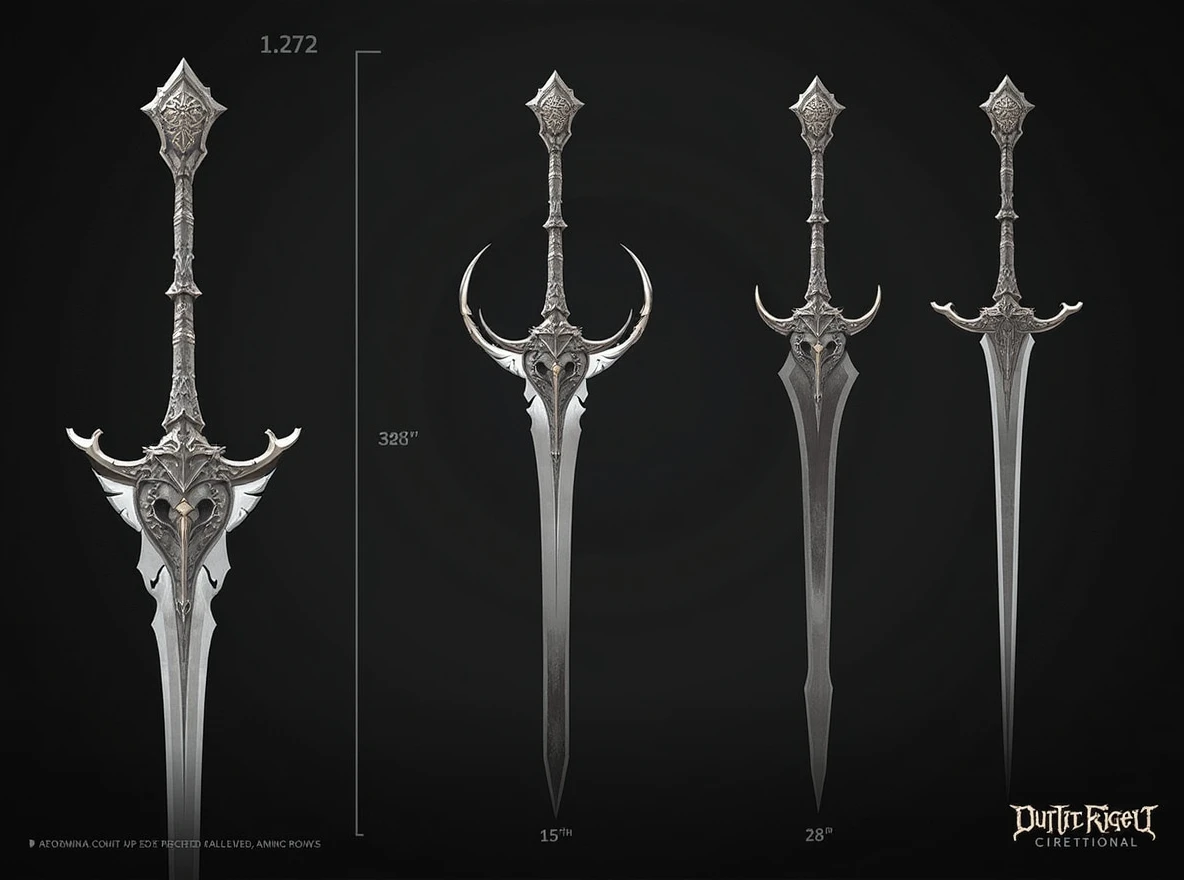 Replace the sword with an Athame dagger, featuring a thin, double-edged blade and a decorative handle. Ensure the 'A' shape and the wings remain intact and unchanged. The Athame should fit naturally into the design, maintaining the same alignment and position as the original sword, with the overall dark fantasy aesthetic.