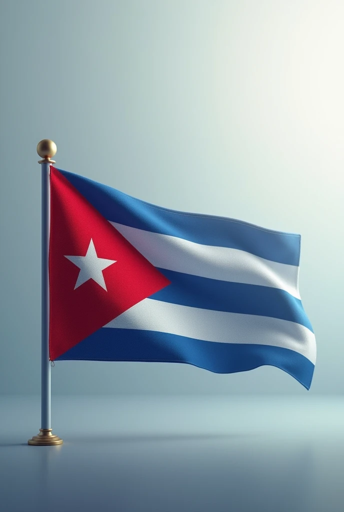 Create an image of the Cuban flag that fades away 