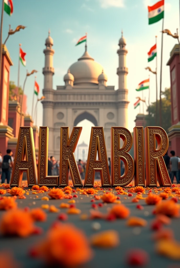 3d text of ALKABIR on india INDEPENDENCE DAY