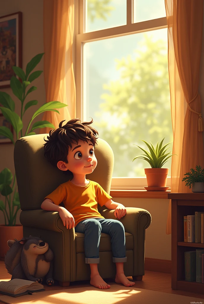 A boy at home  9:16