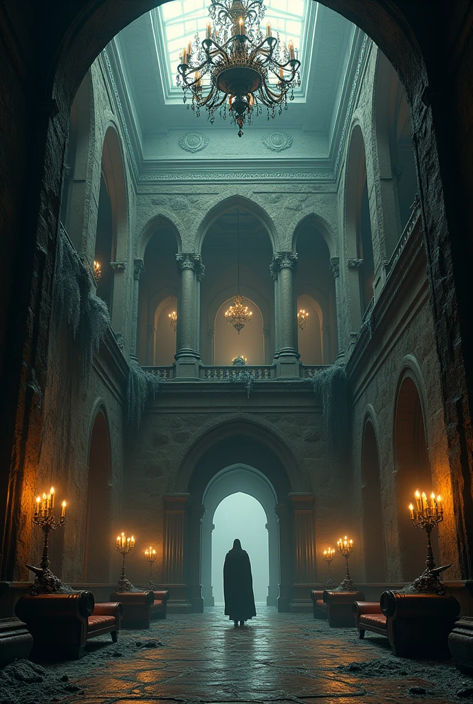 Imagines of the interior of a modern palace(dungeon)