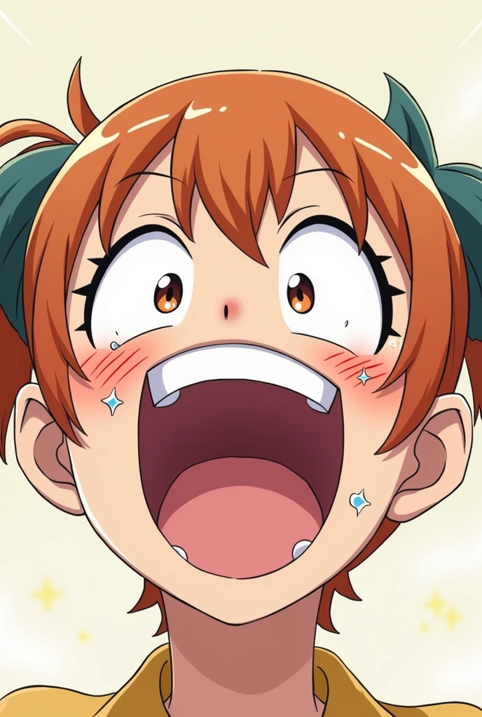 Funny laughing anime face