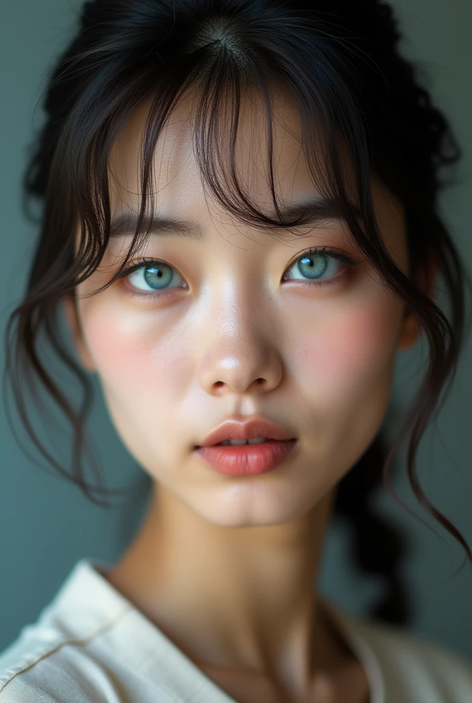 woman with blue eyes