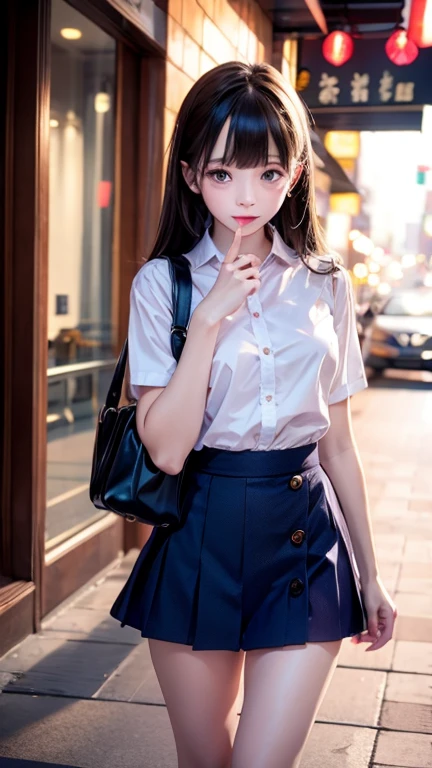 Small breasts、Small breasts、Fresh clothes、Perfect Makeup、Elementary school girl、Small breasts、mature clothes、Large-scale full-body shot