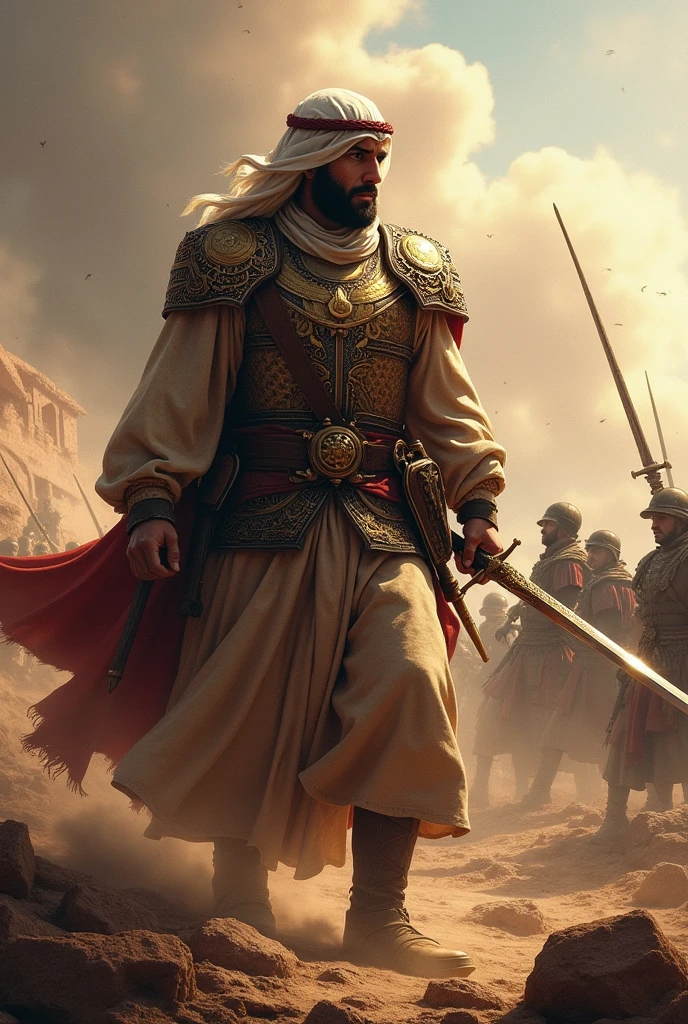 Khalid bin Waleed in war ground.