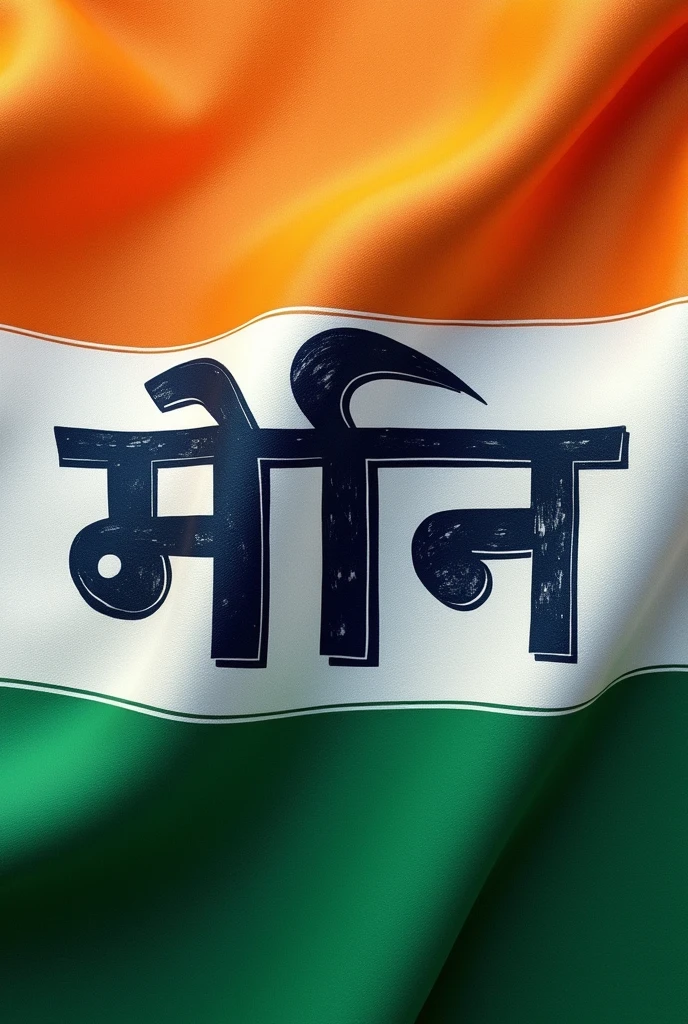 Alphabet in Indian flag