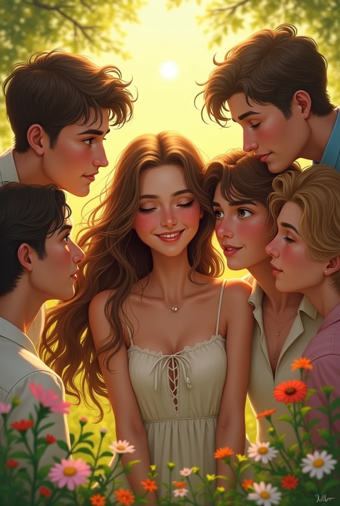 Oneday girl with his 4 boyfriend