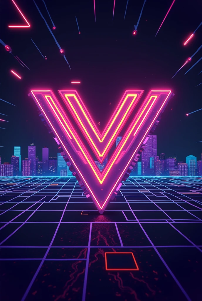 Create a cover image for Vybrix Studio which is a music production channel on YouTube funky design