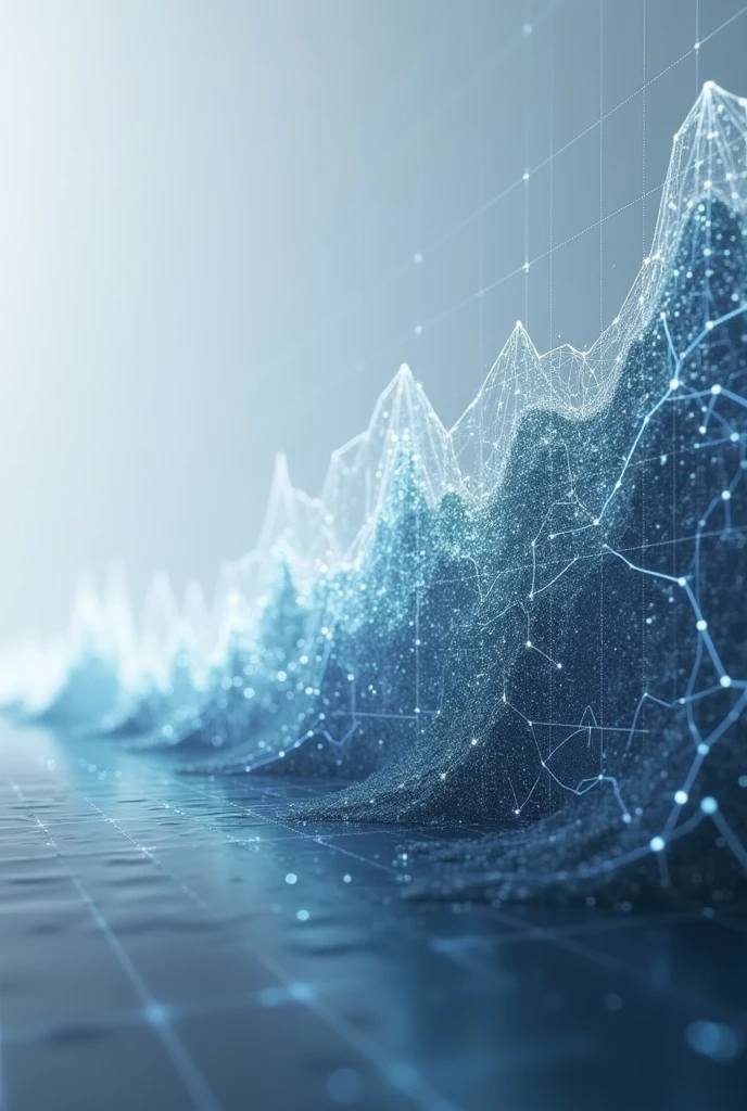 A sleek, modern line chart showing a steep upward trend in profits, with a translucent overlay of a complex neural network, symbolizing the impact of artificial intelligence on business growth. --ar 16:9 --style photorealistic