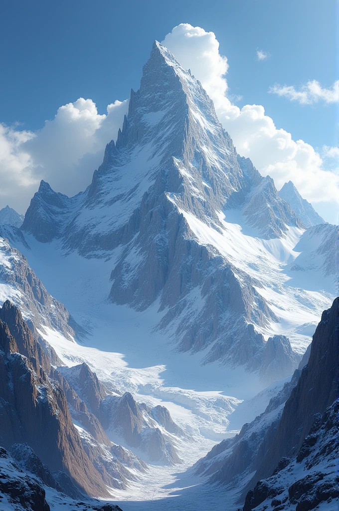 A rocky mountain peak