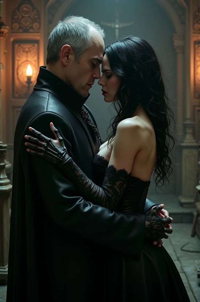 Voldemort kissing Bellatrix