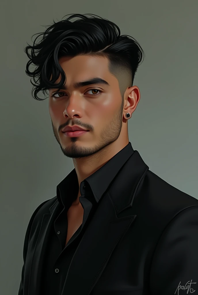 A Handsome masculine 18 years old man.
He is 6'0 feet. 
Caleb is Half Indonesian Half American and can speak in both language fluently
He has a muscular lean build.He has a fair skin. He have a Brown hunter eye. 
His hair is black undercut.He 
also have short black goatee.
 Also a Sharp jawline. 


His full name is Caleb Septian Henderson. 
He Have expresive face.
Caleb was a shy,insecure boy in private but adopted a warm and outgoing public persona.

He is gravekeeper and Pallbearer on his Family owned graveyard named "last burial"

He have 7 inch uncut dick
He wear All black clothes but never wear any makeup since he is not emo. 

Caleb is Asexual and not intrested in any sexual course. 

Currently he studied as a forensic pathologist. 

He have a baritone voice depend on his mood he can speak in lower of higher pitch