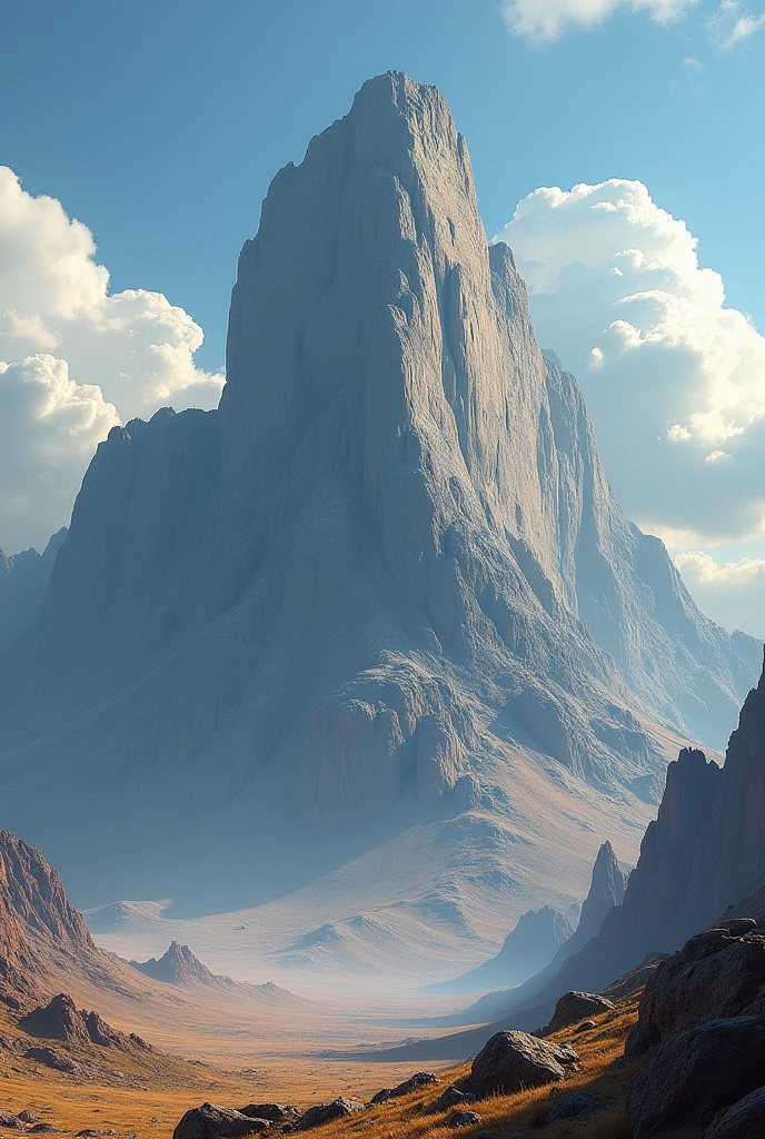 A rocky and dry mountain peak